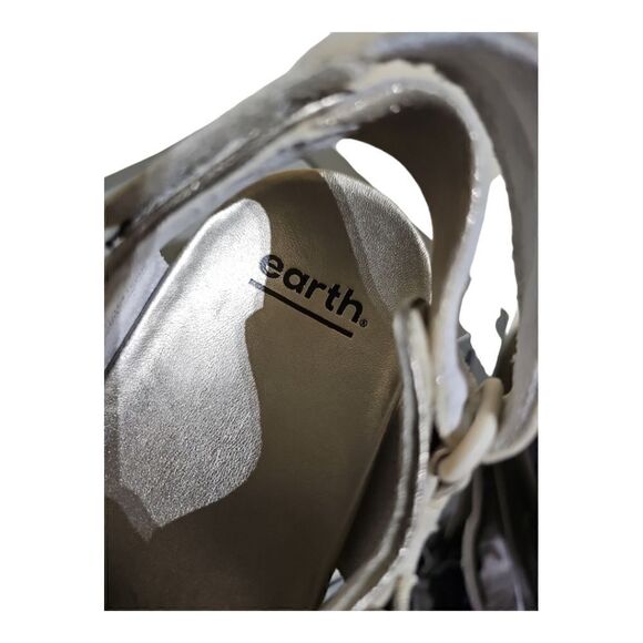 EARTH Cedar Kushma Gray Camo Shimmer Cushioned Sporty Sandals - Size 10 - Picture 5 of 6